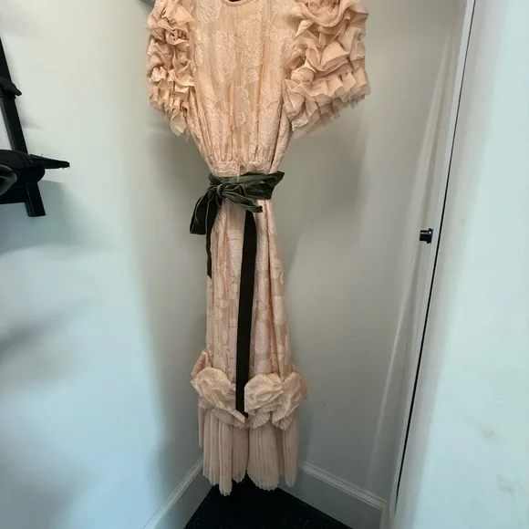 ANTONIO MELANI | Dresses | Antonio Melani Cream Maxi Dress With Green  Accents | Poshmark